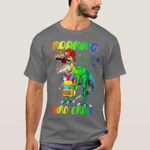 Roaring Into Third Grade Back to School 3rd Class T-Shirt