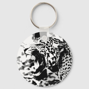 Roaring Jaguar Key Ring