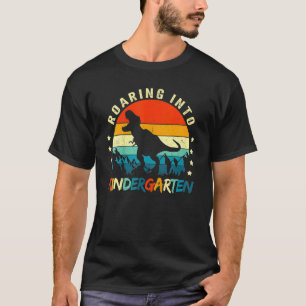 Roaring Kindergarten Dinosaur Back To School Boy K T-Shirt