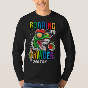 Roaring Kindergarten Dinosaur Back To School For K T-Shirt