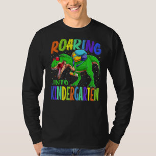 Roaring Kindergarten Dinosaur Rex Back To School T-Shirt