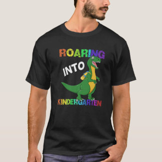 Roaring Kindergarten Dinosaur T Rex Back To School T-Shirt