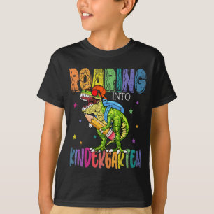 Roaring Kindergarten Dinosaur T Rex Back To School T-Shirt