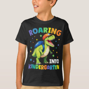 Roaring Kindergarten Dinosaur T Rex Back To School T-Shirt