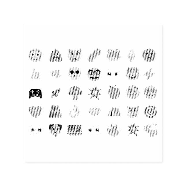 Roaring Kitty 35 Emoji Timeline GME MOASS DFV meme Self-inking Stamp (Design)