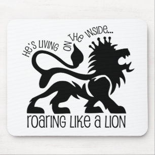 Roaring Like A Lion Mouse Mat