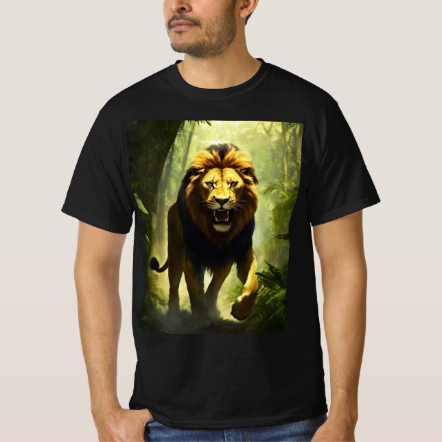 Roaring lion Black Tshirt (Front)