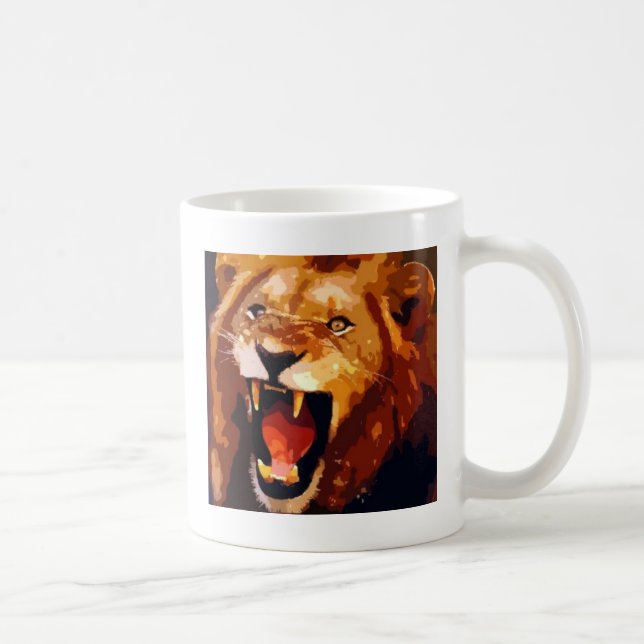 Roaring Lion Coffee Mug (Right)