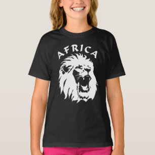 Roaring Lion Face Africa T-Shirt