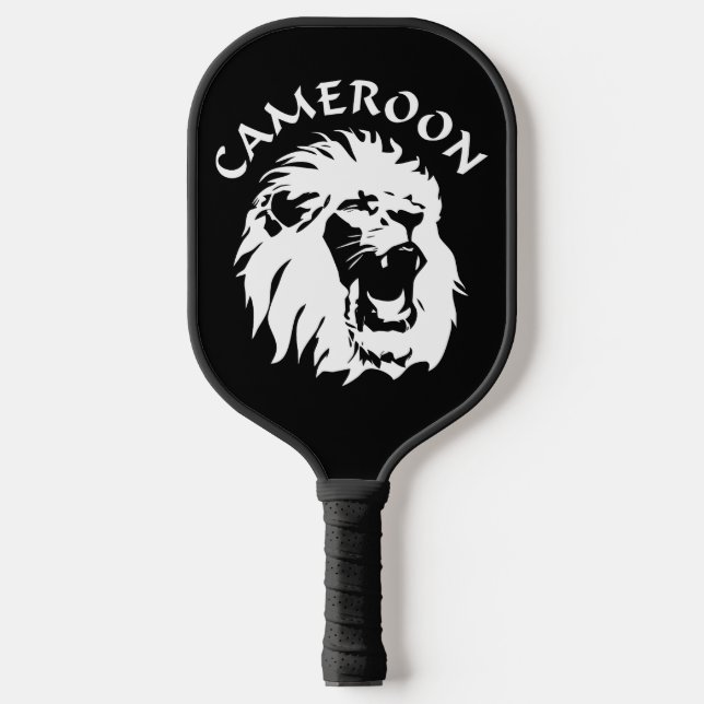 Roaring Lion Face - Cameroon Pickleball Paddle (Front)