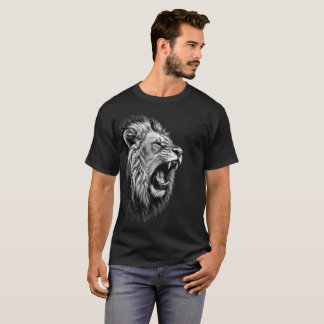 ROARING LION GRAPHIC STREETWEAR GYM LIFEST T-Shirt