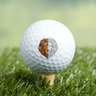 Roaring Lion Head Custom Golf Balls