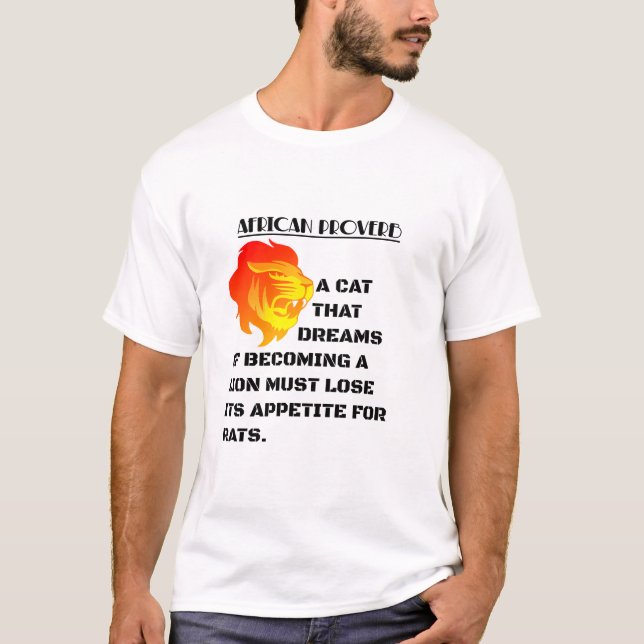 Roaring Lion Head T-Shirt (Front)