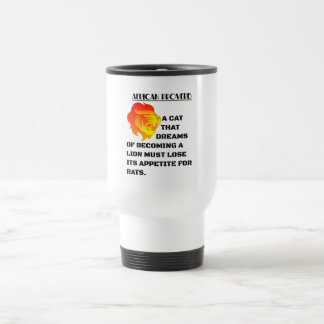 Roaring Lion Head Travel Mug