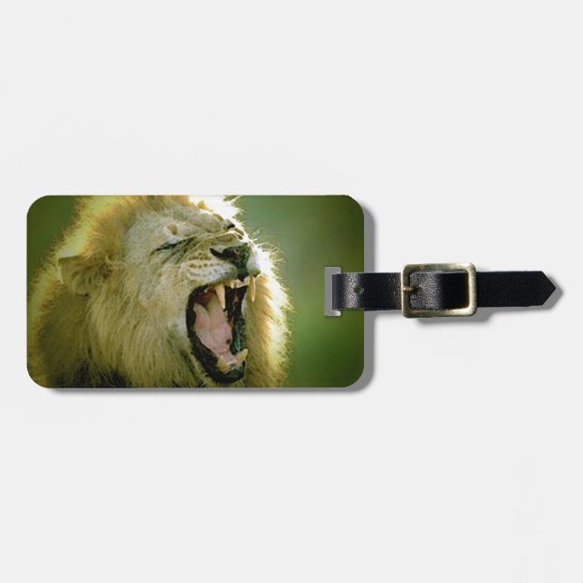 Roaring Lion Luggage Tag (Front Horizontal)