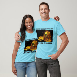 ROARING LION OF JUDAH,  CHRISTIAN T-shirts