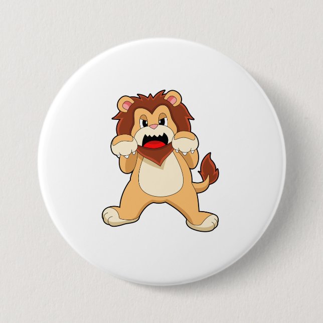 Roaring Lion.PNG 7.5 Cm Round Badge (Front)