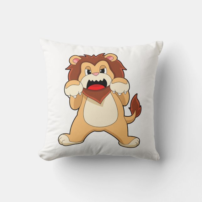 Roaring Lion.PNG Cushion (Front)