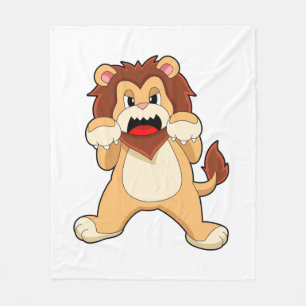 Roaring Lion.PNG Fleece Blanket