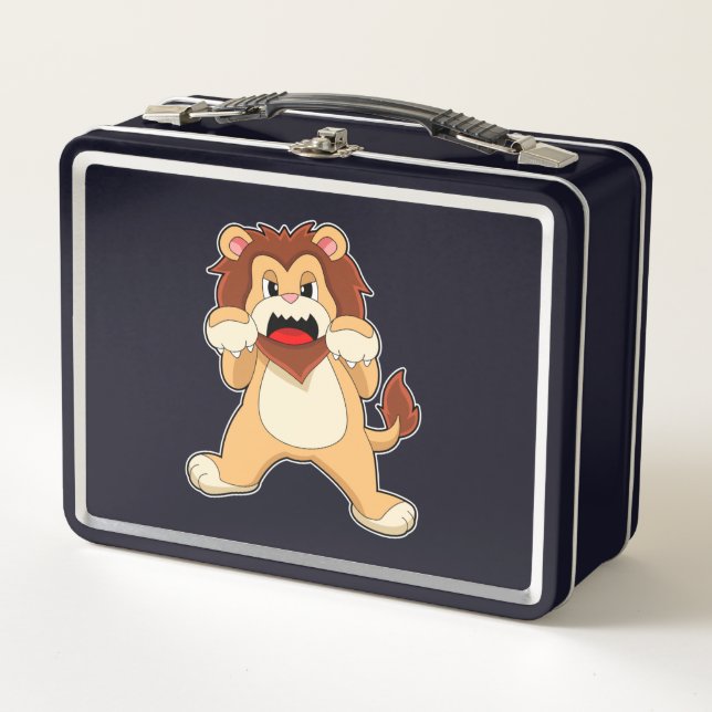 Roaring Lion.PNG Metal Lunch Box (Front)