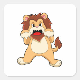 Roaring Lion.PNG Square Sticker