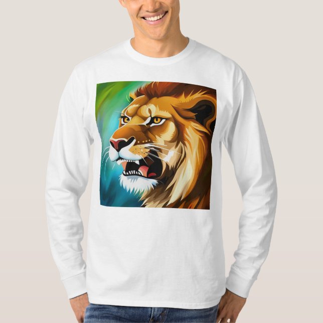 Roaring Lion Side Posed Portrait-57566 T-Shirt (Front)
