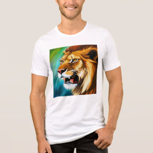 Roaring Lion Side Posed Portrait-57566 Tri-Blend Shirt
