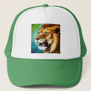 Roaring Lion Side Posed Portrait-57566 Trucker Hat