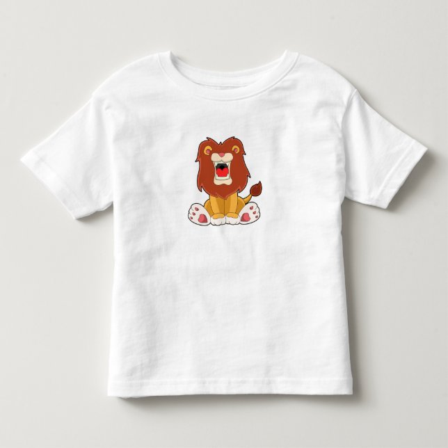 Roaring lion toddler T-Shirt (Front)