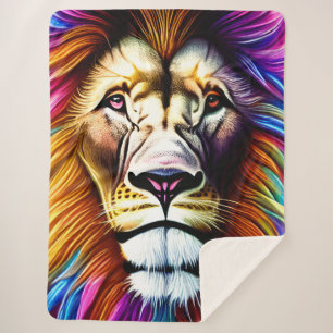 Roaring Majesty Sherpa Blanket