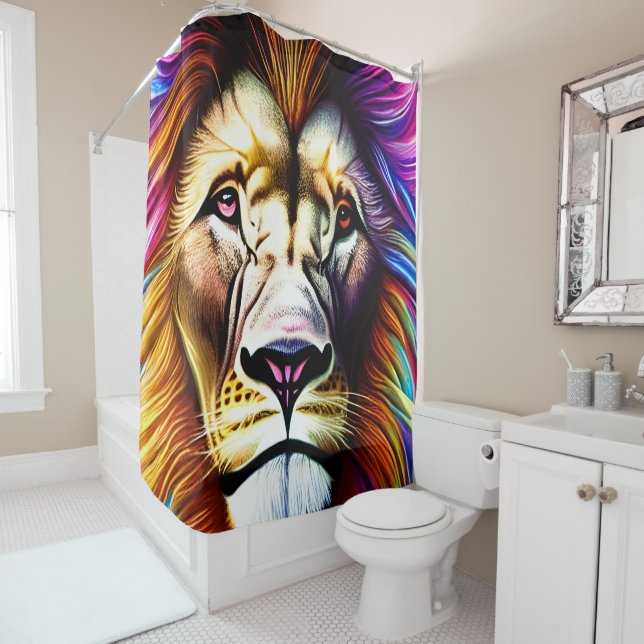 Roaring Majesty Shower Curtain (In Situ)