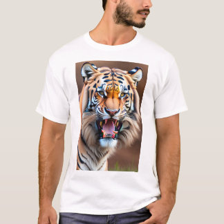Roaring Majesty: Tiger Power Tee." T-Shirt