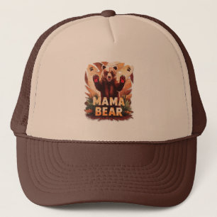 Roaring Mama Bear: Fierce Protective Design Trucker Hat