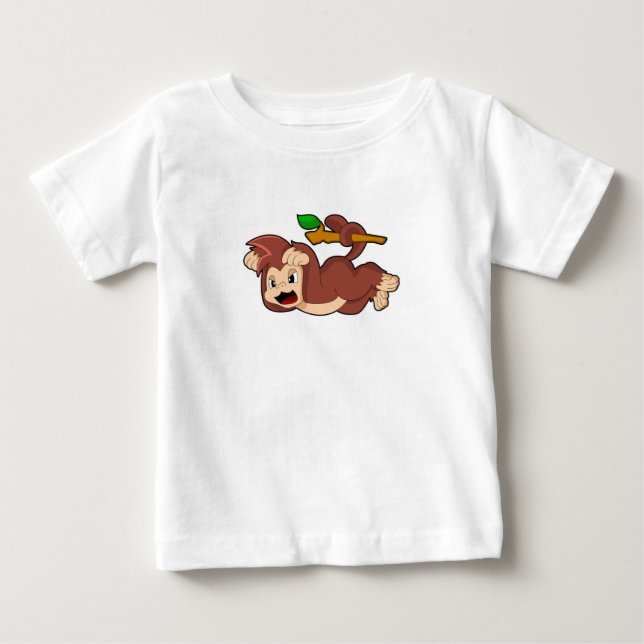 Roaring Monkey Baby T-Shirt (Front)