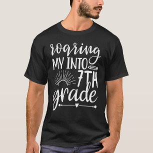 Roaring My Into 7th Grade Back To School 2 T-Shirt