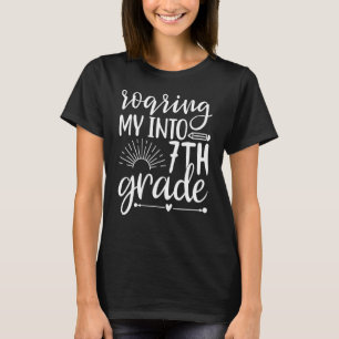 Roaring My Into 7th Grade Back To School 2 T-Shirt