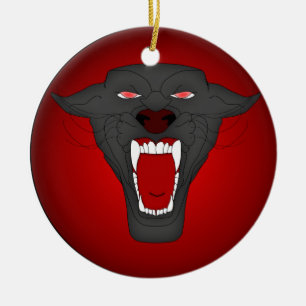 Roaring Panther Ornament