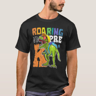Roaring Pre K Dinosaur Rex Back To School Boys T-Shirt