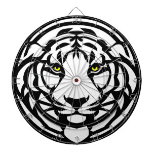 Roaring Precision: The Majestic Tiger Dartboard