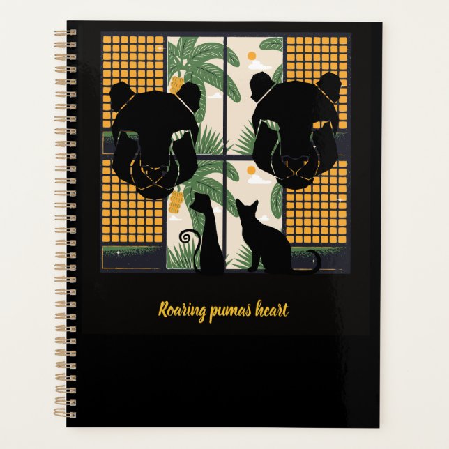 Roaring Pumas Hearts  Planner (Front)