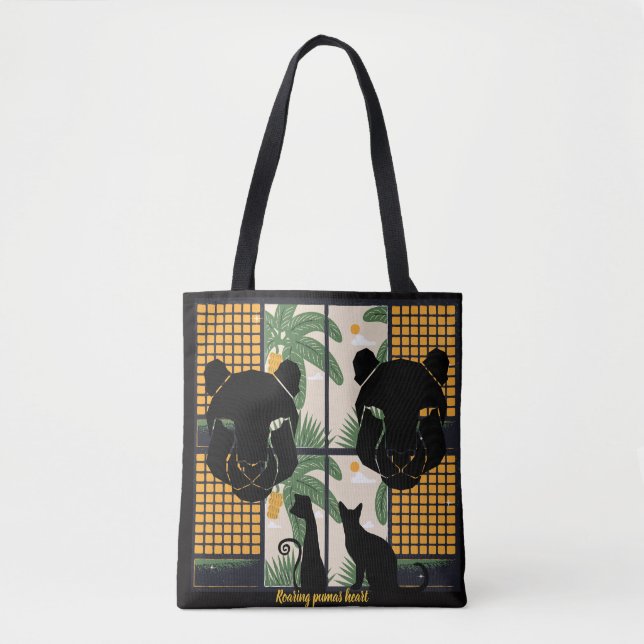 Roaring Pumas Hearts  Tote Bag (Front)