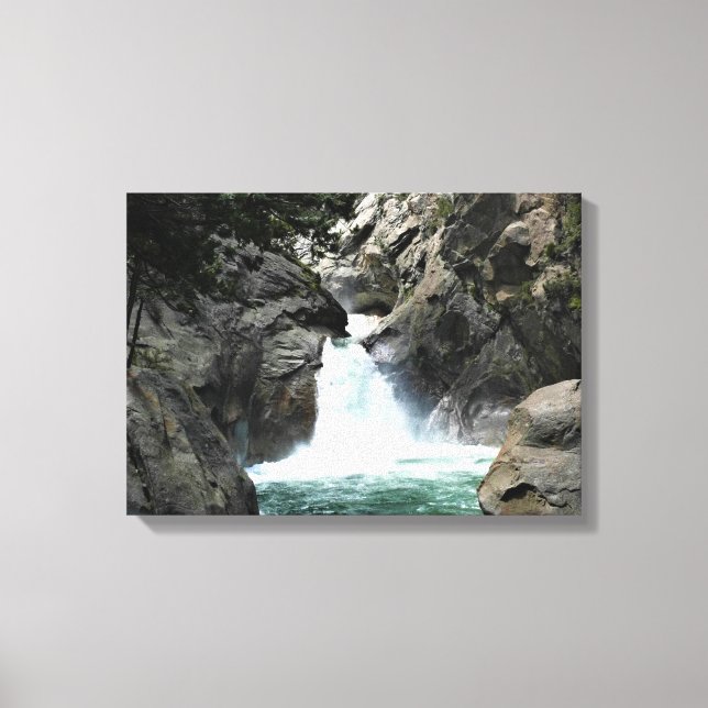 Roaring River Falls, King's Canyon, CA Canvas Print (Front)