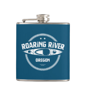 Roaring River Oregon Kayak Hip Flask
