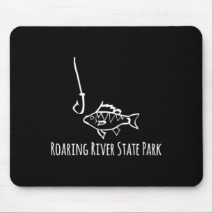 Roaring River State Park Funny Fishing Fish Fish H Mouse Mat