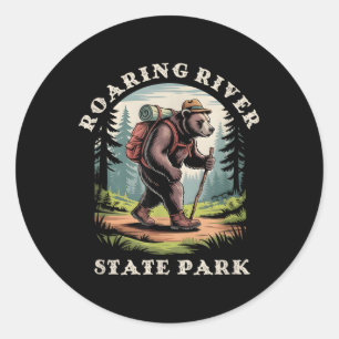 Roaring River State Park, Missouri Mountains Hikin Classic Round Sticker