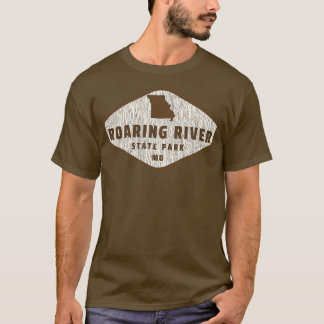 Roaring River State Park Missouri Tree Log Texture T-Shirt