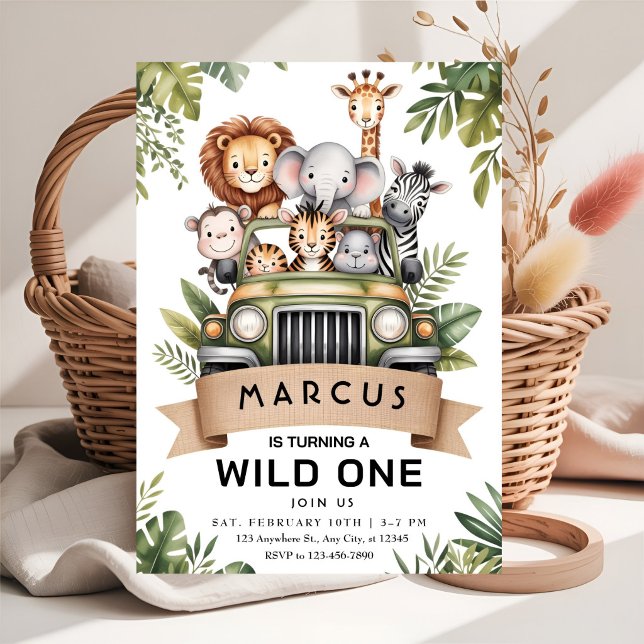 Roaring Safari Jungle Celebration Invitation (Creator Uploaded)