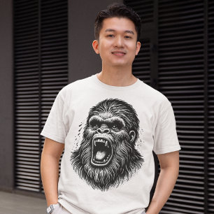 Roaring Sasquatch Aggressive Behaviour  Graphic Te T-Shirt