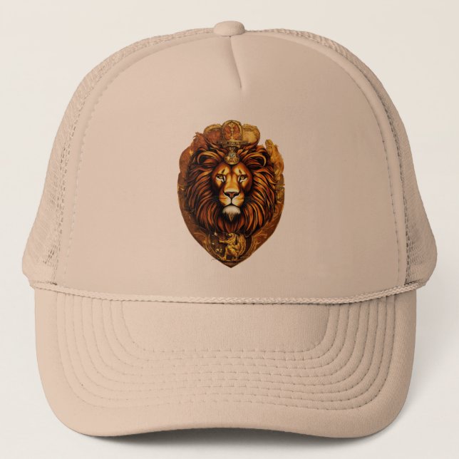 Roaring Style: Lion Logo Embroidered Hat (Front)