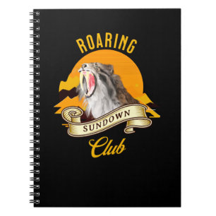 Roaring Sundown Club Sabertooth Tiger Notebook